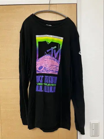 구제 의류 롱 T 블랙 XXL