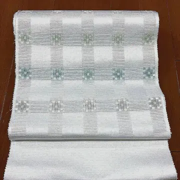 새상품 미재단 주라쿠 하치스나 나고야 오비 격자 무늬