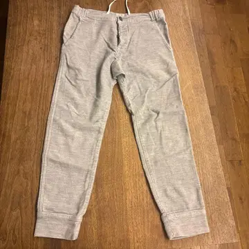 FOB 그레이 조거 팬츠 허리 드로우 스트링