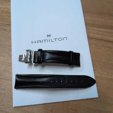 20mm 해밀턴 정품 카프 벨트 블랙