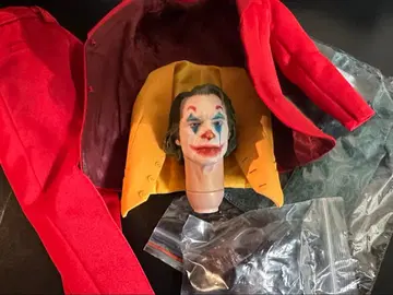 조커 호아킨 피규어 의류 1/6 스케일 의상, 헤드만