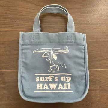 스누피 하와이안 SURF'S UP PEANUTS 토트백