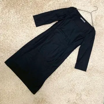 [ 고품질 ] theory luxe 7부 소매 원피스 블랙 38 M 상당