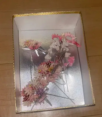 꽃 모티브 머리 장식 세트