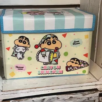 짱구는 못말려(크레용 신짱) 뚜껑 포함 접이식 수납 박스