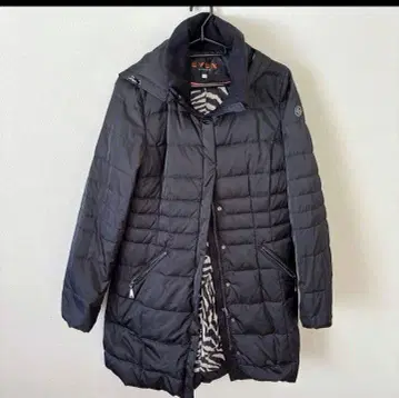 새상품급 EVEX by KRIZIA 블랙 다운 자켓 코트 롱