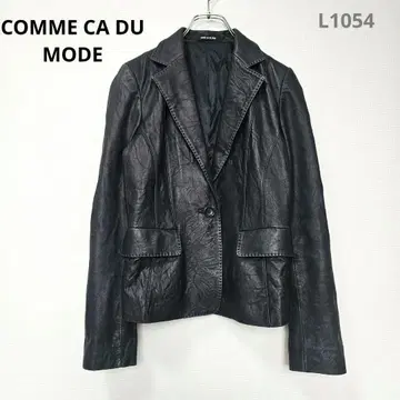 꼼사데모드 자켓 양가죽 블랙 얇은 어깨 패드 싱글 M 성숙 캐주얼