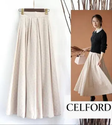 CELFORD 모노그램 롱 스커트