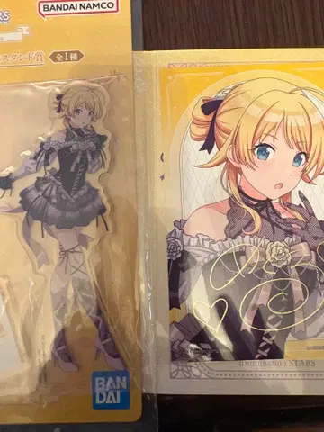 제일복권 아이돌마스터 샤이니 컬러즈 하치미야 아크릴 스탠드 & 안내장