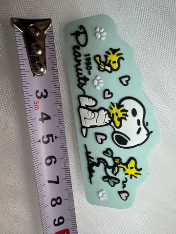 PEANUTS SNOOPY 러버 빅 클립 클립 파스텔 민트