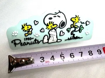 PEANUTS SNOOPY 러버 빅 클립 클립 파스텔 민트