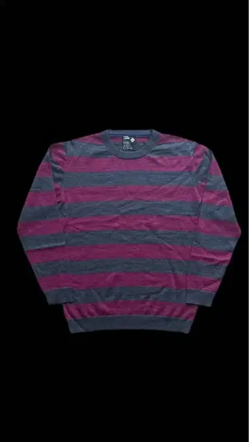 PPFM 스트라이프 크루넥 니트