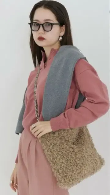 TINA:JOJUN 베이지 토트백