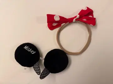 미키 귀 머리핀 미니 헤어밴드 포함