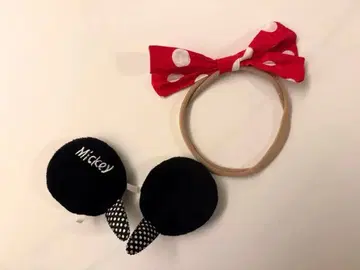 미키 귀 머리핀 미니 헤어밴드 포함