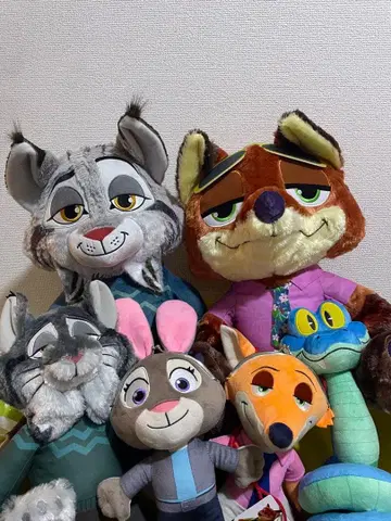 택 포함 새상품 6세트 주디 닉 슈퍼 라지 봉제 인형 주토피아2