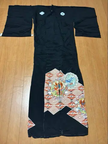 기모노 순수 실크 앤티크 리메이크용