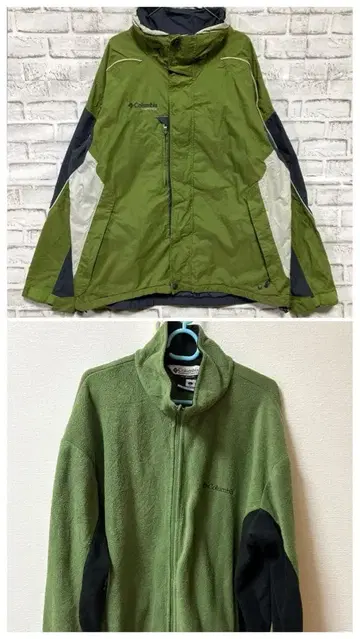 컬럼비아 아우터와 플리스 세트