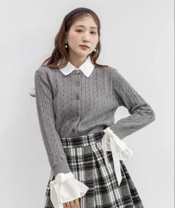 [RANDA] 2WAY 셔츠 도킹 레이어드 니트