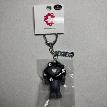 블랙 미야쿠미야쿠 입체 PVC 키링 플레이트 포함