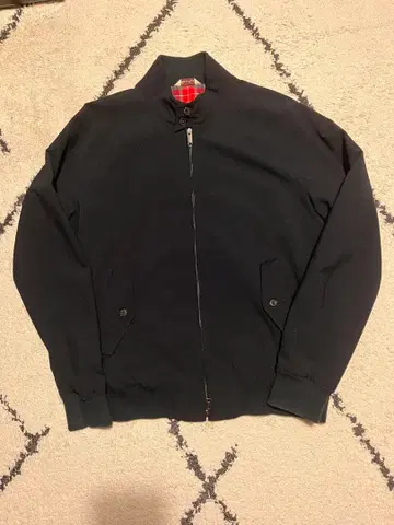 Baracuta 점퍼 40D 블랙 체크 무늬