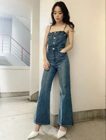 백리본 데님 올인원 GYDA