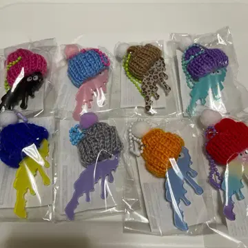 비와코 키링 니트 모자 도도로