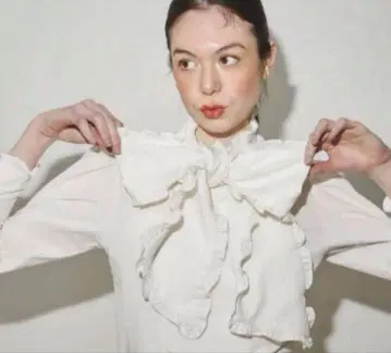 MIRO AMURETTE 블라우스 리본 big ribbon blouse