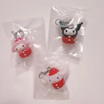 산리오 딸기 메지루시 액세서리 3종 세트