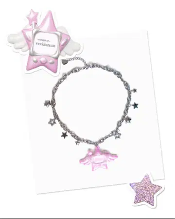 KIMUNE 별 목걸이 핑크