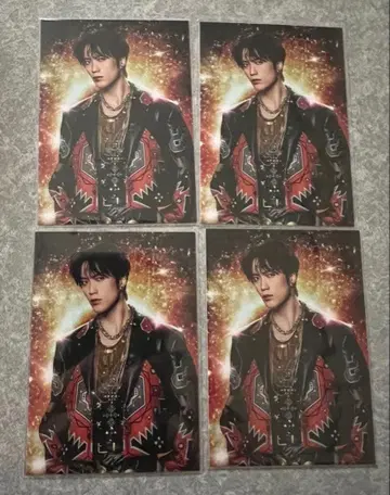 후지와라 이츠키 EXILE 포토 카드 4개 세트 익명 배송