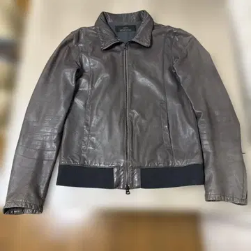 shama 다크 브라운 가죽 자켓(40)