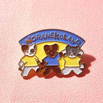 산리오 캬라츄! 핀 배지 핀즈 노라네코랜드
