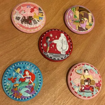 자수 캔뱃지 5세트