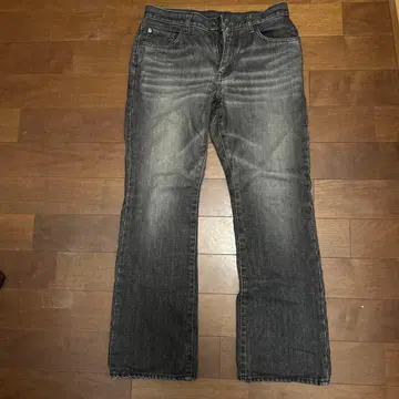 다크 그레이 스트레이트 데님