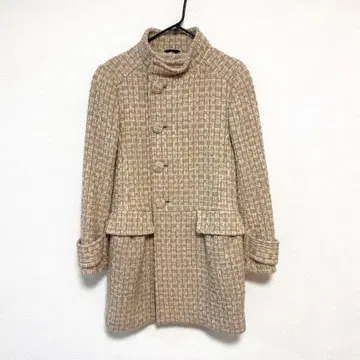 super hakka 트위드 코트 베이지 계열 S 상당
