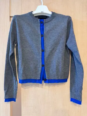 ZARA 그레이/블루 가디건 S 사이즈