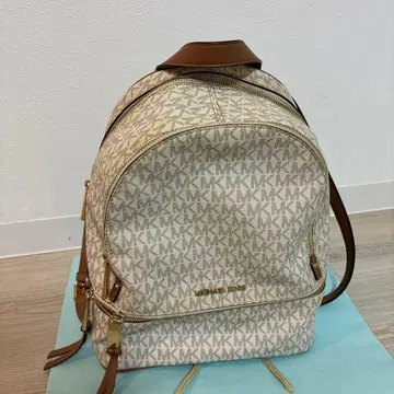 Michael Kors 로고 백팩 베이지/브라운