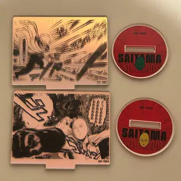 원펀맨 오로라 아크릴 스탠드 사이타마 2점