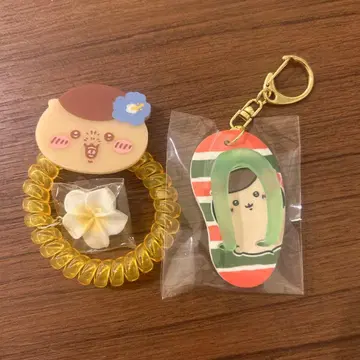 치이카와 (먼작귀) 시사 기념품 가게 코일 머리끈, 비치 샌들 키링