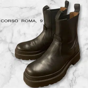 새상품급 [ CORSO ROMA 9 ] 트랙 밑창 사이드 고어 숏부츠