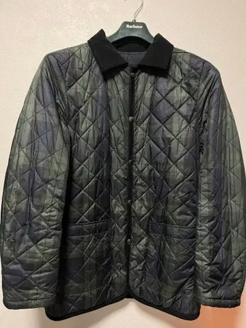 컴시즘 COMMESCAISM 타탄 체크 퀼팅 자켓