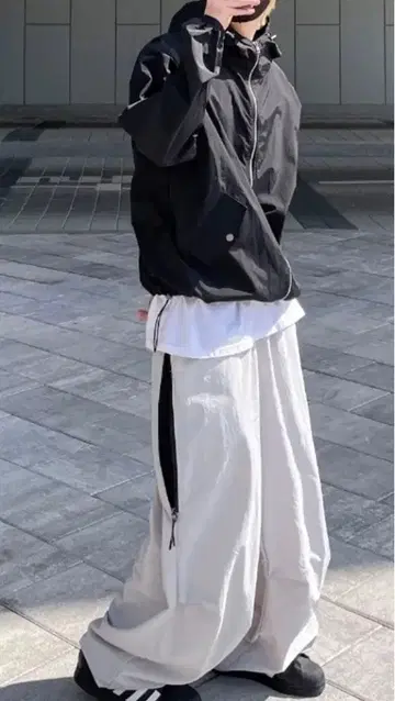 Yournus 와이드 팬츠 지퍼 포함