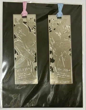 리제로 라무와 렘의 생일 생활 2022 메탈 북마커 세트 미개봉