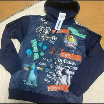 새상품 몬스터 주식회사 속기모 후드티