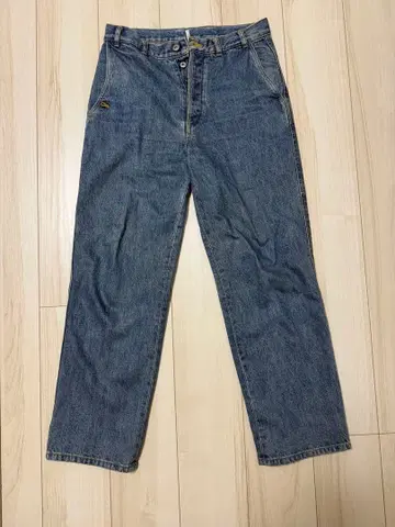 ISSUETHINGS 블루 데님 스트레이트 팬츠