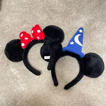 미니 마우스와 미키 마우스의 머리띠