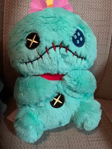 디즈니 스티치 포동포동 앉은 초 BIG 봉제 인형 스크램프