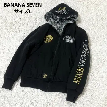 BANANA SEVEN 리버서블 보아 후드티 L Y2K 헤이세이