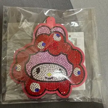 산리오 마이멜로디 미야쿠미야쿠 키라키라 가죽 키링 만박 한정판